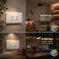 Panasonic 國際牌 星光系列 WTDFP1402 埋入式雙插座（附蓋板）