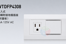 Panasonic 國際牌 星光系列 WTDFP4308 埋入式雙切開關＋單插座（附蓋板）