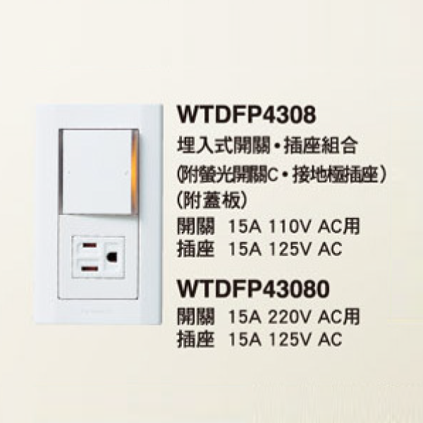 國際牌 星光 雙切開關 插座 組合