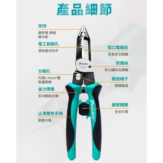 CP-420多功能電工鉗