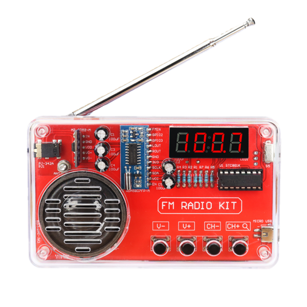 收音機套件 diy組裝 fm調頻 電路板製作 單晶片 電子製作焊接練習